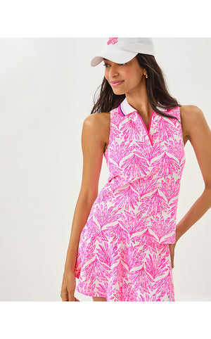UPF 50+ Luxletic Alister Polo - Pink Bliss Shady Babe