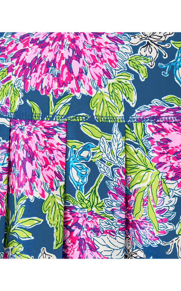 UPF 50+ Luxletic Freesia Pleated Skort - Dahlia Licious
