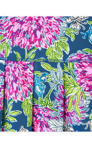 UPF 50+ Luxletic Freesia Pleated Skort - Dahlia Licious
