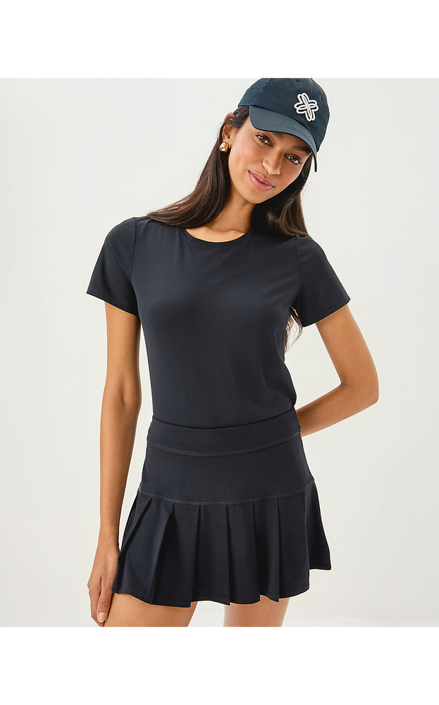 UPF 50+ Luxletic Freesia Pleated Skort - Noir