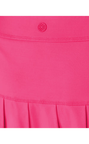 UPF 50+ Luxletic Freesia Pleated Skort - Parigi Pink