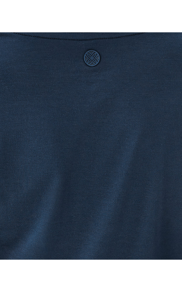 UPF 50+ Heston Long Sleeve Tee - Low Tide Navy