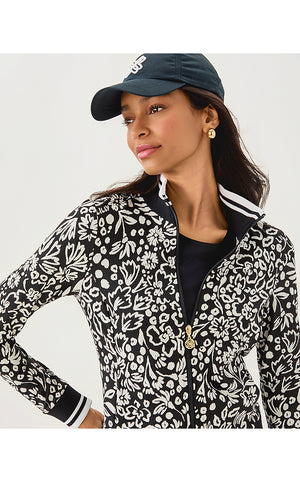 UPF 50+ Luxletic Regate Jacket - Noir Purrfect Pounce Knit Jacquard