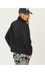 Eleni Zip-Up Jacket - Noir Butterfly Quilted Knit
