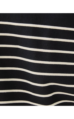Corvaya Terry Pullover - Noir Legacy Stripe