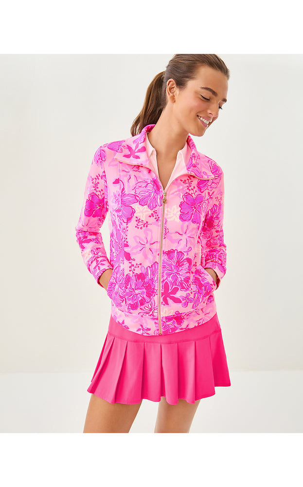 UPF 50+ Eleni Zip-Up - Parigi Pink Supporting Squad
