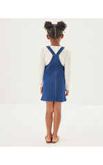 Girls Varney Overall Dress - Dark Wash