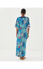 Adalyn V-Neck Maxi Dress - Starlight Navy Best Fronds Forever Engineered