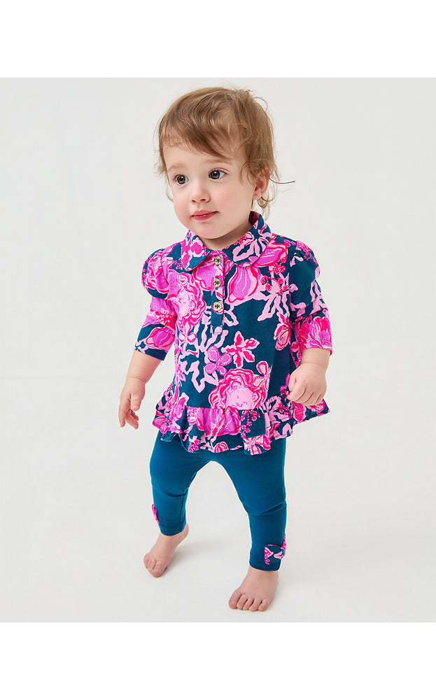 Mags Infant Tunic & Legging Set - Starlight Navy Once And Floral