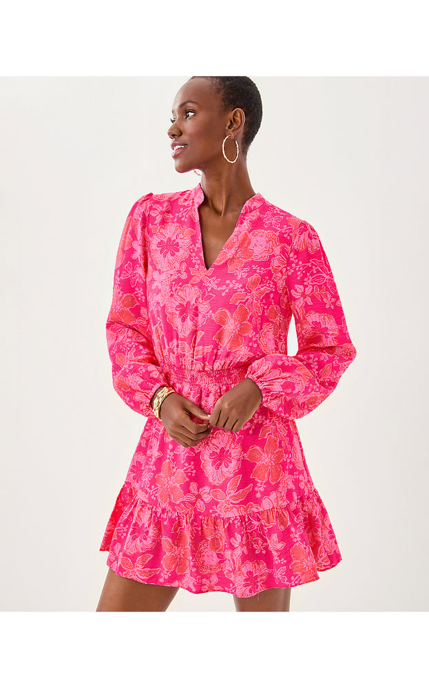 Axton Dress - Sun Shell Pink Big Party