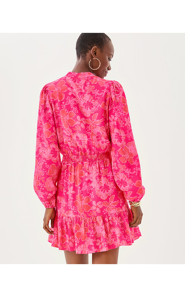 Axton Dress - Sun Shell Pink Big Party