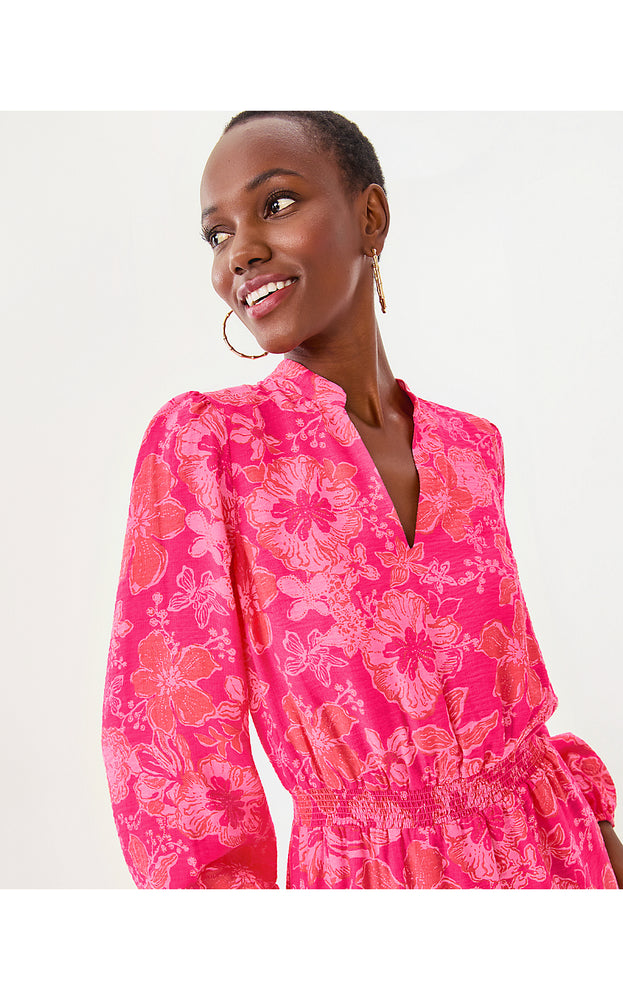 Axton Dress - Sun Shell Pink Big Party