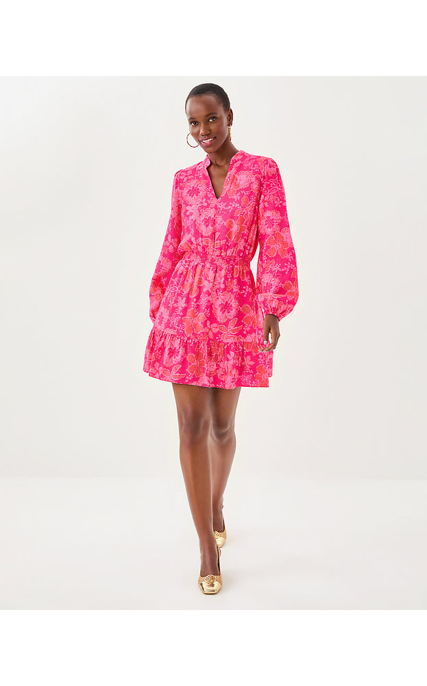 Axton Dress - Sun Shell Pink Big Party