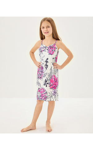 Girls Mini Ryder Dress - Coconut  All Dahled Up Luxe