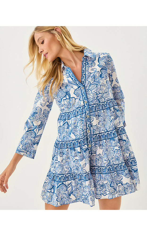 Angie Shirtdress - Coconut Unforgettable Engineered
