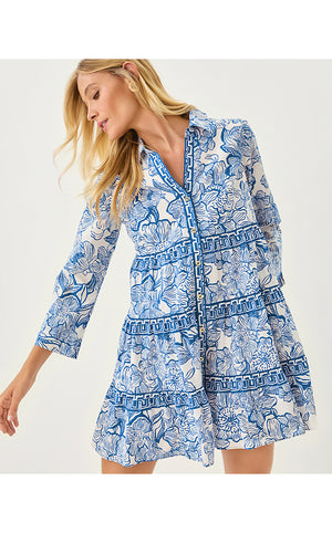 Angie Shirtdress - Coconut Unforgettable Engineered