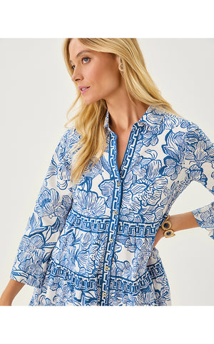 Angie Shirtdress - Coconut Unforgettable Engineered