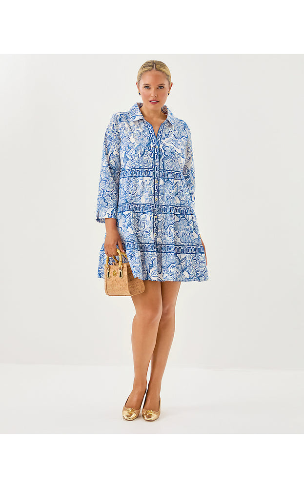 Angie Shirtdress - Coconut Unforgettable Engineered