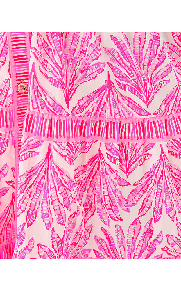 Angie Shirtdress - Pink Bliss Shady Babe Engineered Woven