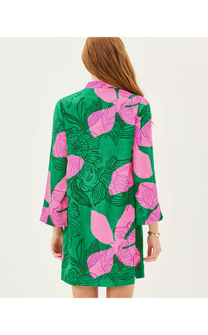 Irella Caftan Dress - Kitts Green Oversized Sunset Shadows