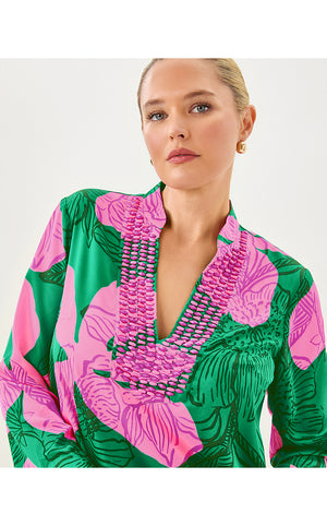 Irella Caftan Dress - Kitts Green Oversized Sunset Shadows