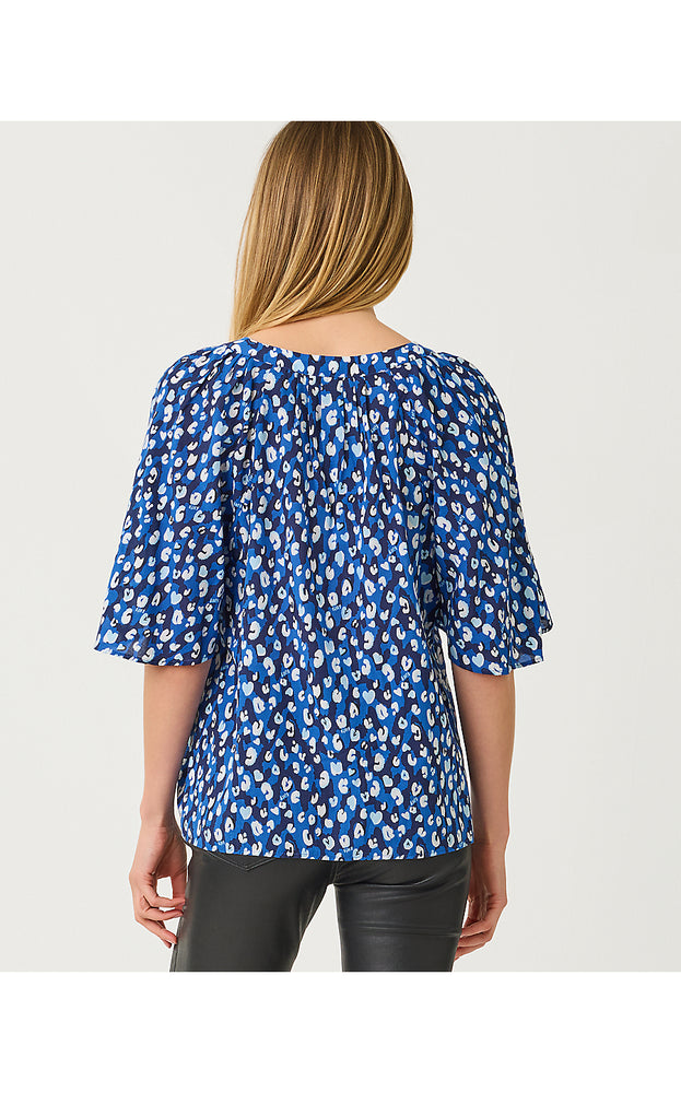 Wilmer Short Sleeve Top - Starlight Navy You're An Animal