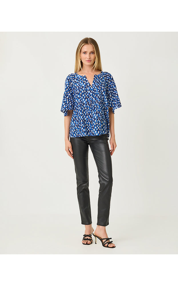 Wilmer Short Sleeve Top - Starlight Navy You're An Animal