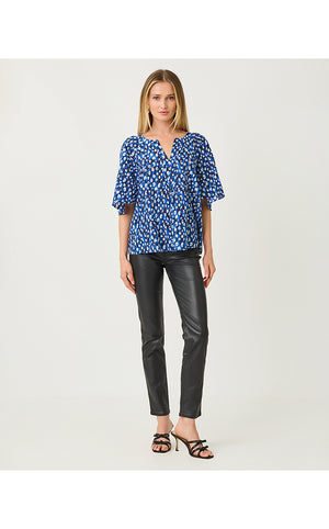 Wilmer Short Sleeve Top - Starlight Navy You're An Animal