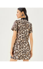 Teddy Jacquard Shift - Noir Pineapple Puff Metallic Jacquard