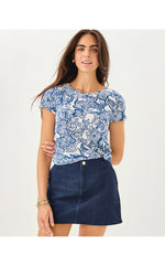 Colette Stretch Denim Skirt - Dark Wash