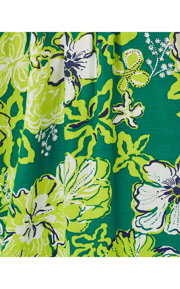 Lourdes Long Sleeve Top - Fiddle Leaf Green Once and Floral