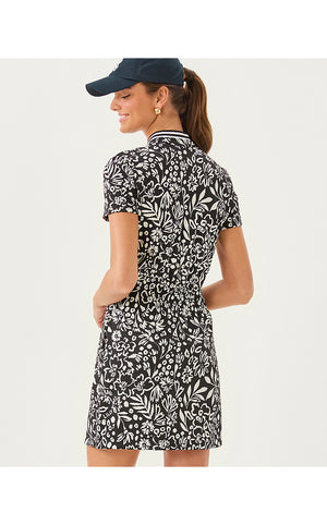 UPF 50+ Luxletic Love Active Dress - Noir Purrfect Pounce Knit Jacquard