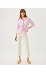 27" Parrish High Rise Crop Flare Pant - Coconut