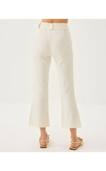 27" Parrish High Rise Crop Flare Pant - Coconut