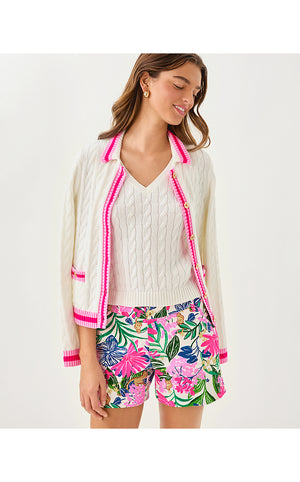 Brockton V-Neck Sweater Tank - Coconut