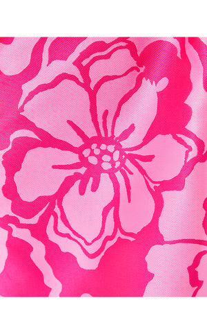 Girls Mini Britnee Dress - Parigi Pink Go Big Satin Jacquard