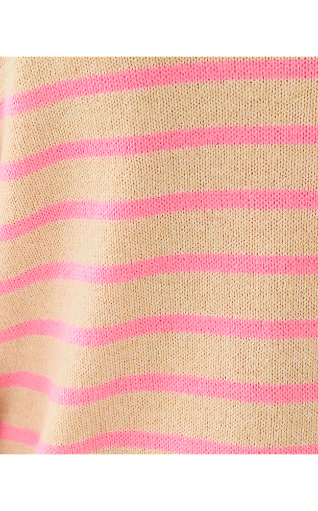 Fairley Stripe Sweater Set - Heathered Wicker Tan Irisistable Stripe