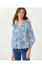Aldina Button Down Top - Coconut Unforgettable