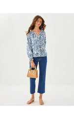 Aldina Button Down Top - Coconut Unforgettable