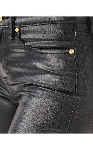 30" South Ocean High Rise Coated Skinny Jean - Noir