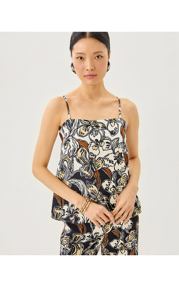Jesslyn Top - Onyx  Irisistable Engineered Woven Top
