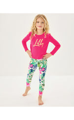 Girls Mini Jansen Long Sleeved Top - Multi Brandmarked Lilly Script Graphic