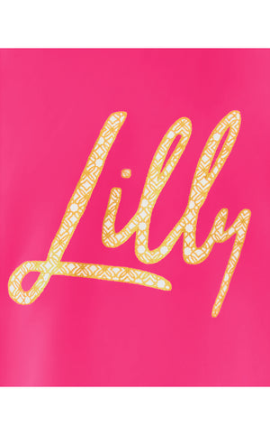 Girls Mini Jansen Long Sleeved Top - Multi Brandmarked Lilly Script Graphic