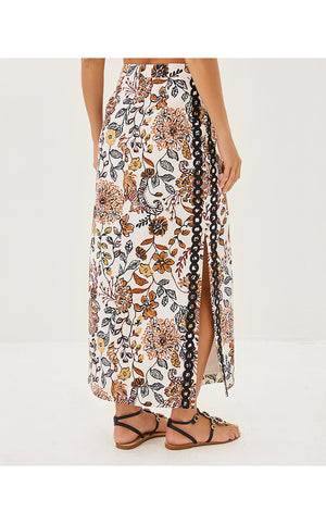 Sanders High Rise Maxi Skirt - Coconut Take Meowt