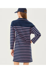 Corvaya Terry Dress - Low Tide Navy Legacy Stripe