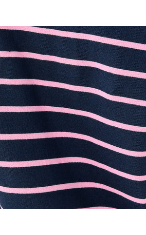 Corvaya Terry Dress - Low Tide Navy Legacy Stripe