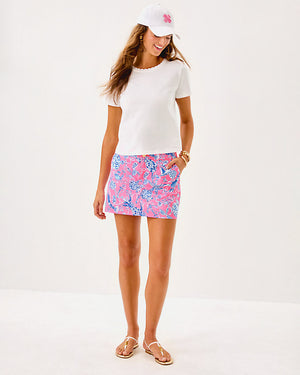 Clairmont Crochet Trimmed Knit Top - Resort White