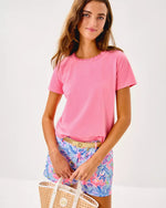 Clairmont Crochet Trimmed Knit Top - Rousseau Pink