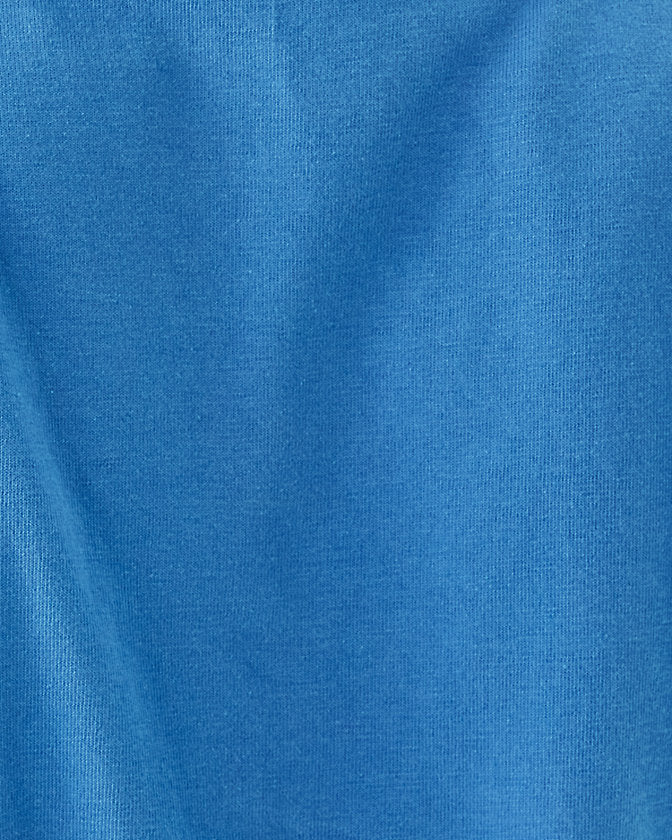 Clairmont Crochet Trimmed Knit Top - Sunwashed Blue