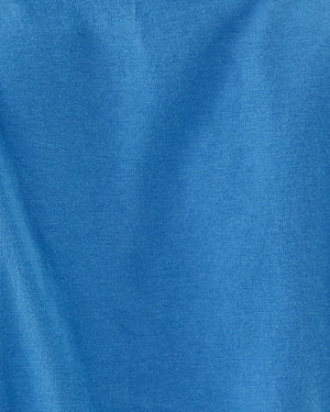 Clairmont Crochet Trimmed Knit Top - Sunwashed Blue